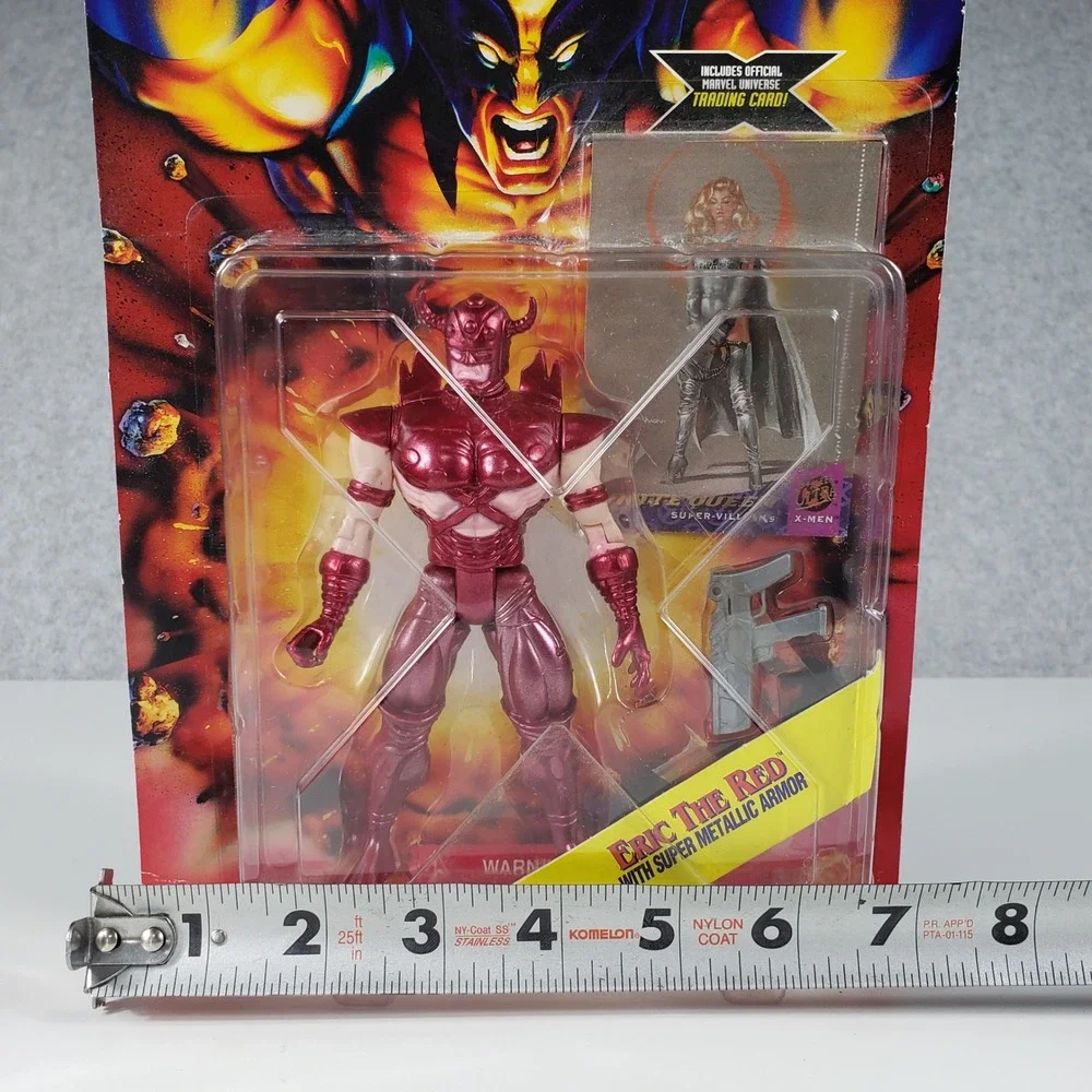 Vintage Toy Biz Marvel‎ X-Men Eric The Red Action Figure Metallic Armor 1995 New